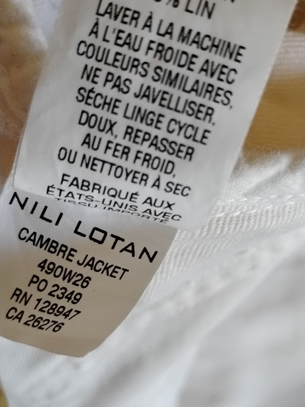 Nili Lotan Cambre Jacket M Blazer Coat 4 Pocket Utility Cotton Linen - Picture 9 of 13